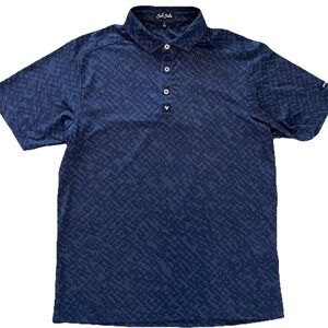 Bad Birdie Midnight Rider Golf Polo Mens Medium Blue Lightweight Stretch